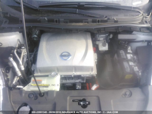 1N4AZ0CPXEC330386 - 2014 NISSAN LEAF S/SV/SL თეთრი ფოტო 10