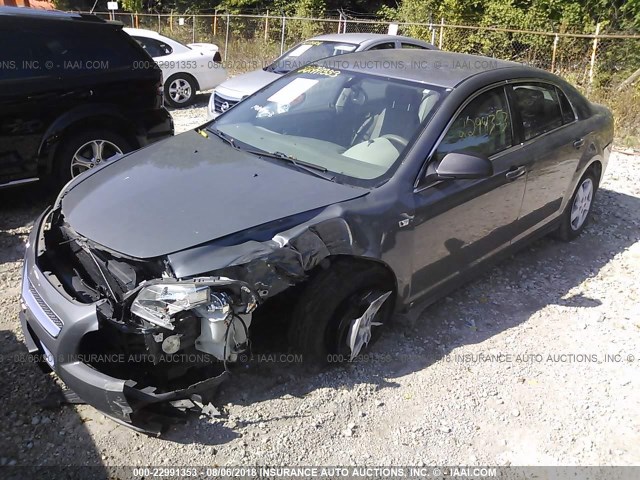 1G1ZG57B28F221494 - 2008 CHEVROLET MALIBU LS ნაცრისფერი ფოტო 2