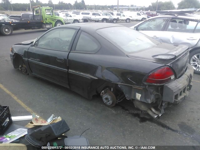 1G2NV12E9YM851342 - 2000 PONTIAC GRAND AM GT1 BLACK photo 3