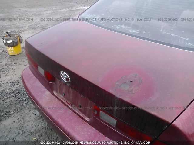 4T1BG22K1VU149687 - 1997 TOYOTA CAMRY CE/LE/XLE MAROON photo 6