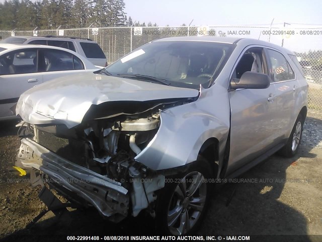 2GNALBEKXC6375530 - 2012 CHEVROLET EQUINOX LS SILVER photo 2