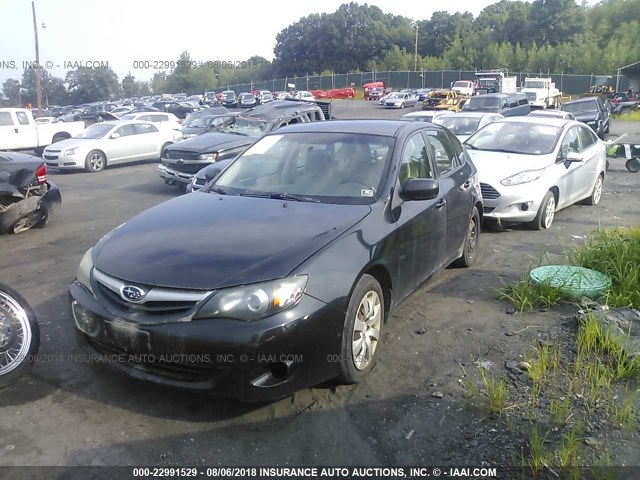 JF1GH6A64BH800338 - 2011 SUBARU IMPREZA 2.5I BLACK photo 2