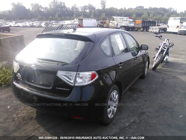 JF1GH6A64BH800338 - 2011 SUBARU IMPREZA 2.5I BLACK photo 4