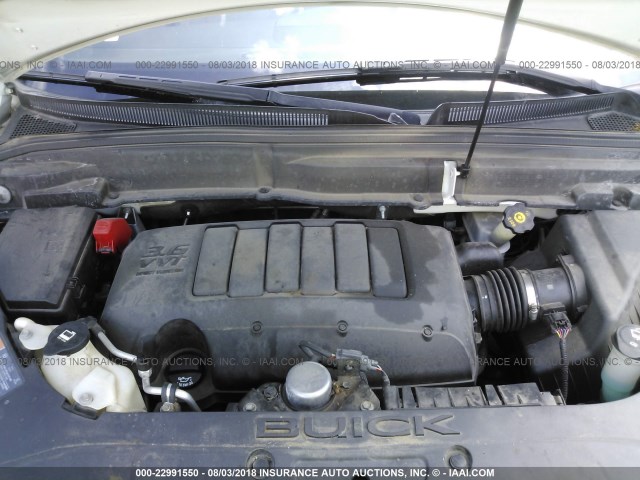 5GAKRCED2BJ334556 - 2011 BUICK ENCLAVE CXL 奶油色 照片 10