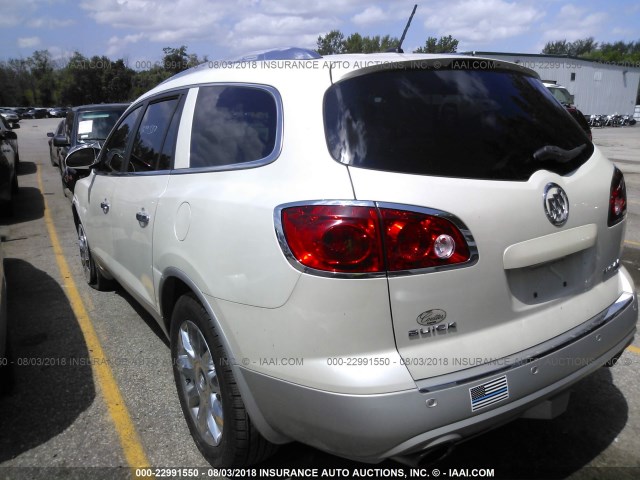 5GAKRCED2BJ334556 - 2011 BUICK ENCLAVE CXL CREAM photo 3