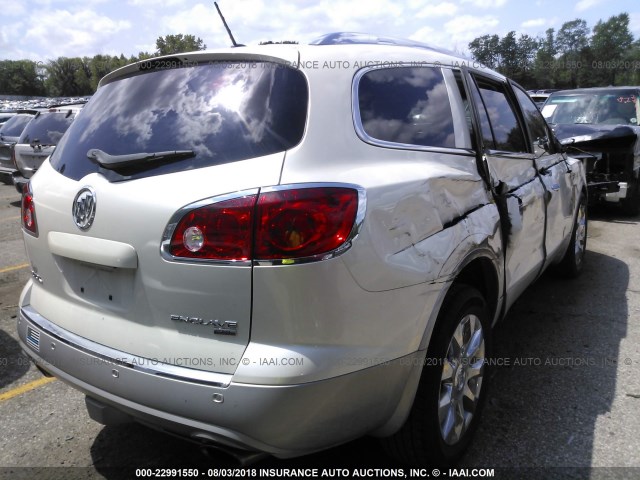 5GAKRCED2BJ334556 - 2011 BUICK ENCLAVE CXL CREAM photo 4
