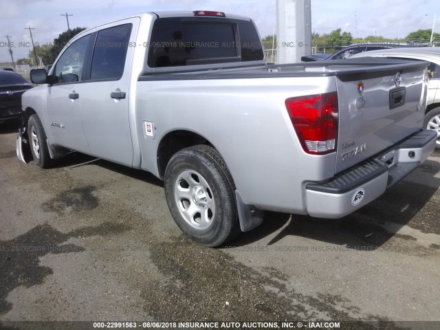 1N6BA0EK0FN507599 - 2015 NISSAN TITAN S/SV/SL/PRO-4X SILVER photo 3