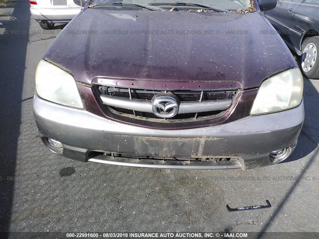 4F2YU08121KM32292 - 2001 MAZDA TRIBUTE LX/ES 勃艮第红 照片 6