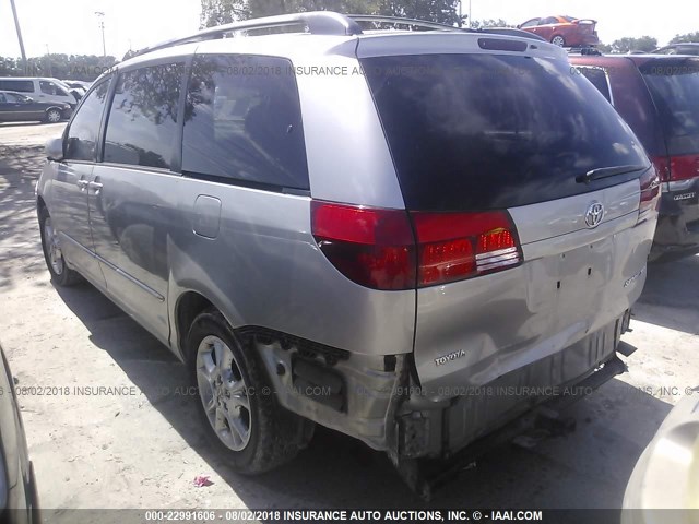 5TDZA22C65S266098 - 2005 TOYOTA SIENNA XLE/XLE LIMITED SILVER photo 3