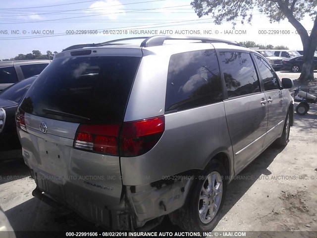 5TDZA22C65S266098 - 2005 TOYOTA SIENNA XLE/XLE LIMITED SILVER photo 4