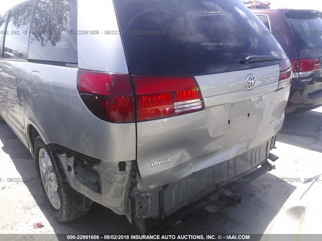 5TDZA22C65S266098 - 2005 TOYOTA SIENNA XLE/XLE LIMITED SILVER photo 6