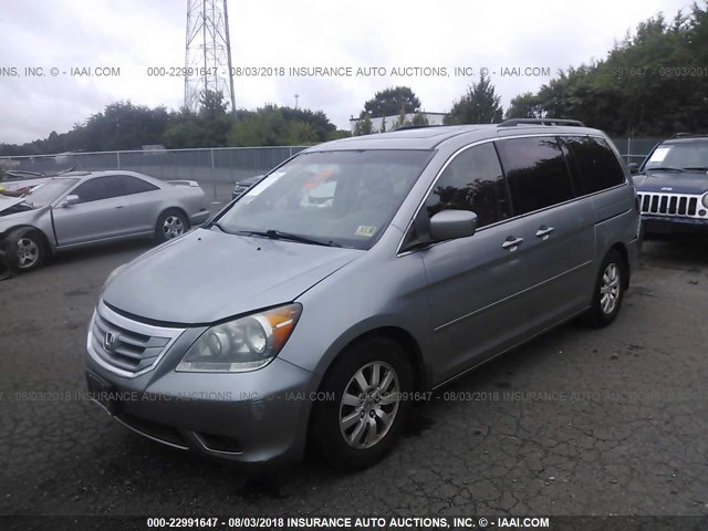 5FNRL38769B027879 - 2009 HONDA ODYSSEY EXL GRAY photo 2