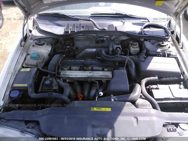 YV1LS5379W1511796 - 1998 VOLVO S70 T5 TURBO WHITE photo 10