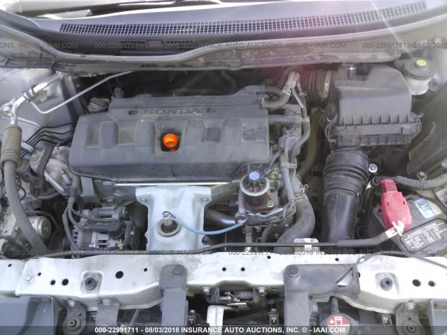 19XFB2F92CE093315 - 2012 HONDA CIVIC EXL SILVER photo 10