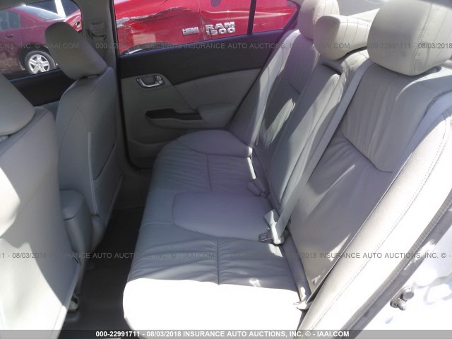 19XFB2F92CE093315 - 2012 HONDA CIVIC EXL SILVER photo 8