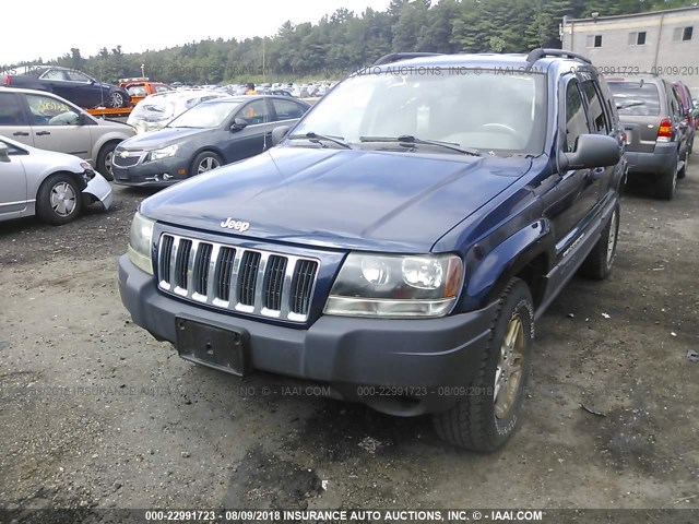 1J4GW48S64C164619 - 2004 JEEP GRAND CHEROKEE LAREDO/COLUMBIA/FREEDOM Dark Blue photo 2