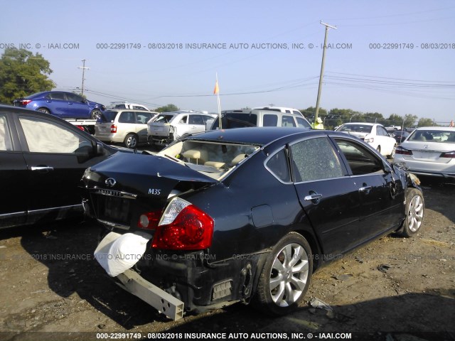 JNKAY01E57M305812 - 2007 INFINITI M35 SPORT BLUE photo 4