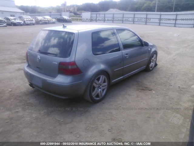 9BWDH61J034070198 - 2003 VOLKSWAGEN GTI VR6 GRAY photo 4