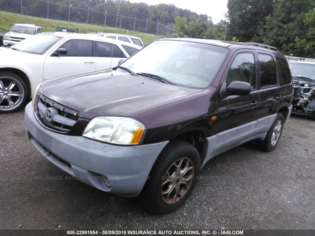 4F2YU07B01KM52342 - 2001 MAZDA TRIBUTE DX 棕色 照片 2