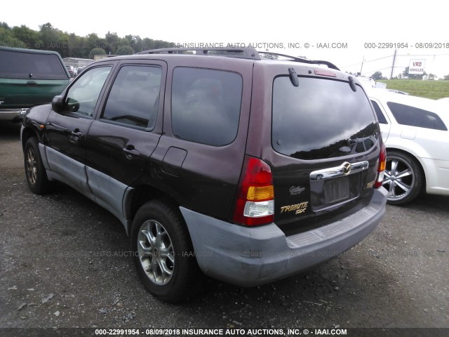 4F2YU07B01KM52342 - 2001 MAZDA TRIBUTE DX BROWN photo 3