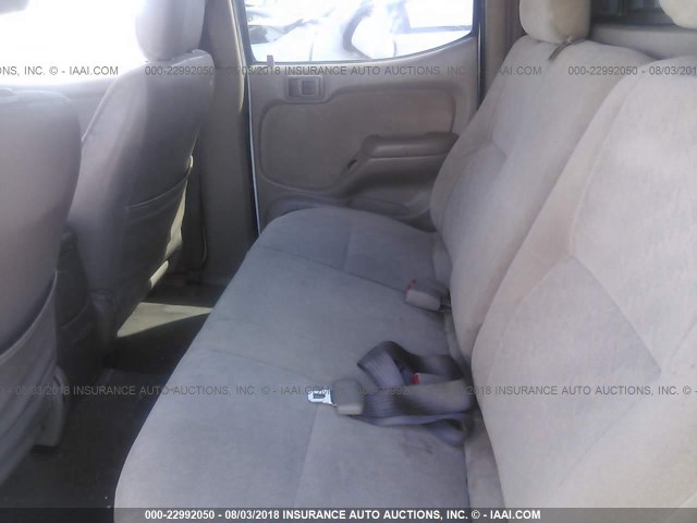 5TEHN72N82Z138961 - 2002 TOYOTA TACOMA DOUBLE CAB 白色 照片 8