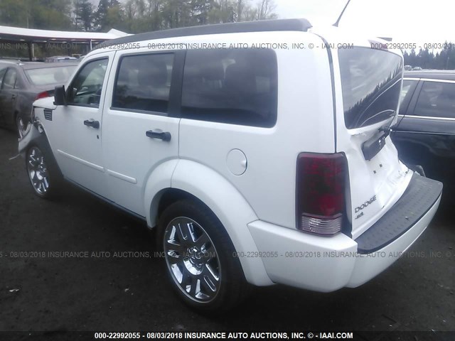 1D4PT4GX5BW586908 - 2011 DODGE NITRO HEAT WHITE photo 3