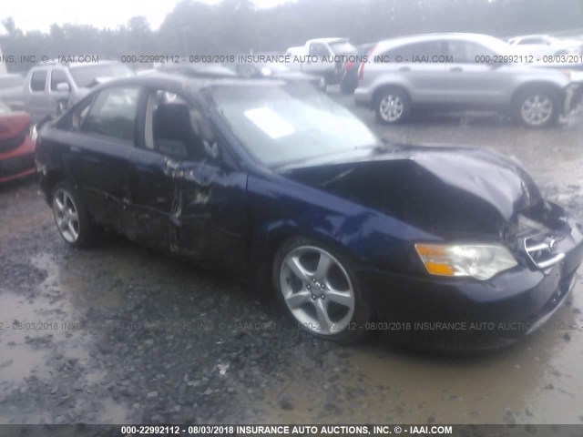 4S3BL626867209748 - 2006 SUBARU LEGACY 2.5I LIMITED BLUE photo 1