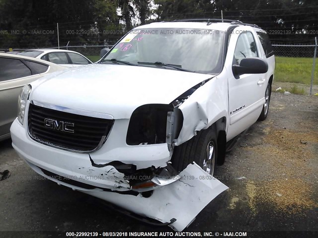 1GKFK16388J212621 - 2008 GMC YUKON XL K1500 WHITE photo 6