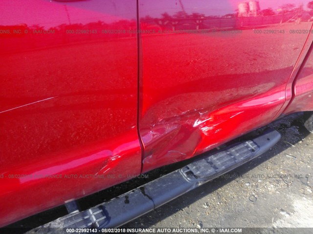 5TFRM5F1XGX104229 - 2016 TOYOTA TUNDRA DOUBLE CAB SR/SR5 RED photo 6