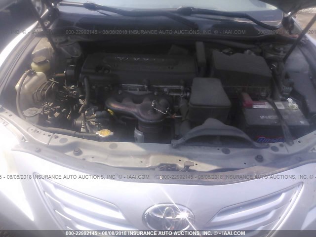 4T1BE46K37U676063 - 2007 TOYOTA CAMRY NEW GENERAT CE/LE/XLE/SE SILVER photo 10