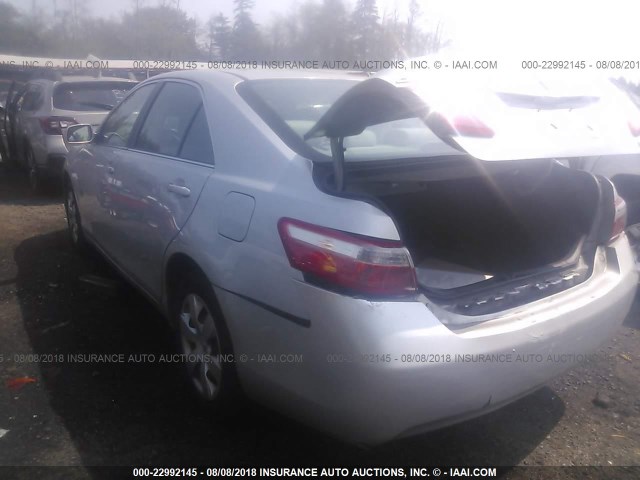 4T1BE46K37U676063 - 2007 TOYOTA CAMRY NEW GENERAT CE/LE/XLE/SE SILVER photo 3