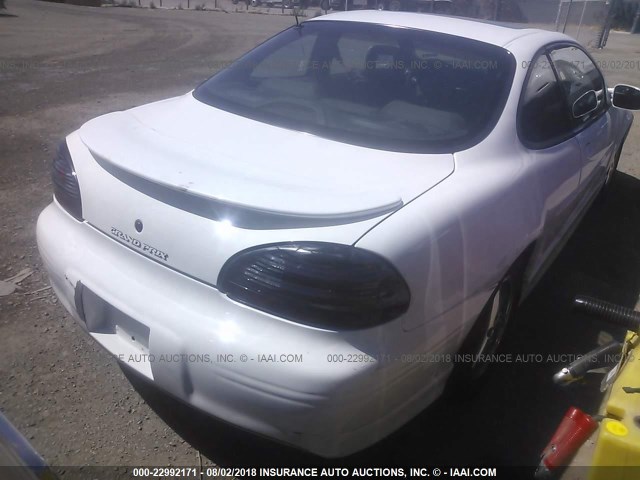 1G2WR12121F251035 - 2001 PONTIAC GRAND PRIX GTP WHITE photo 4