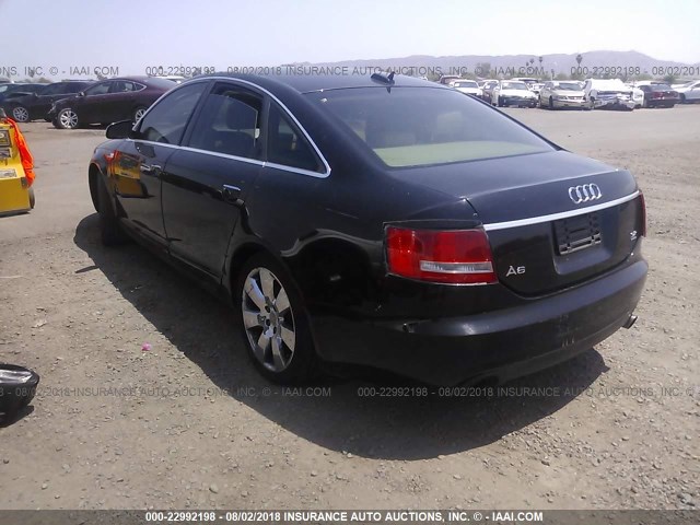 WAUDG74F35N121312 - 2005 AUDI A6 3.2 QUATTRO BLACK photo 3