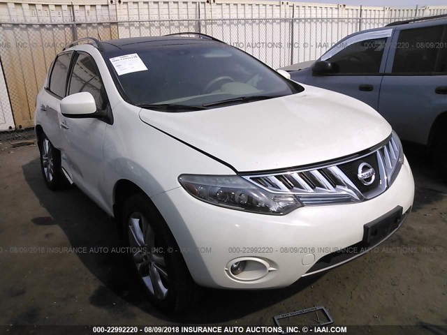 JN8AZ1MU1AW017812 - 2010 NISSAN MURANO S/SL/LE WHITE photo 1