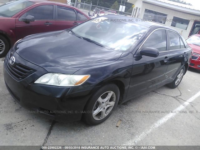 4T1BE46K97U511909 - 2007 TOYOTA CAMRY NEW GENERAT CE/LE/XLE/SE BLACK photo 2