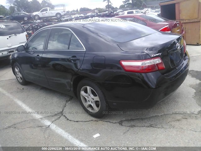 4T1BE46K97U511909 - 2007 TOYOTA CAMRY NEW GENERAT CE/LE/XLE/SE BLACK photo 3