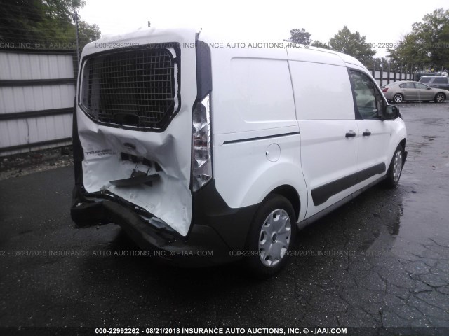 NM0LE7E76J1374716 - 2018 FORD TRANSIT CONNECT XL WHITE photo 4