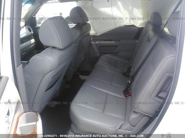 5FNYF48989B029417 - 2009 HONDA PILOT TOURING WHITE photo 8