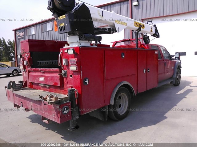 1FD0W5HT3EEB68859 - 2014 FORD F550 SUPER DUTY RED photo 4