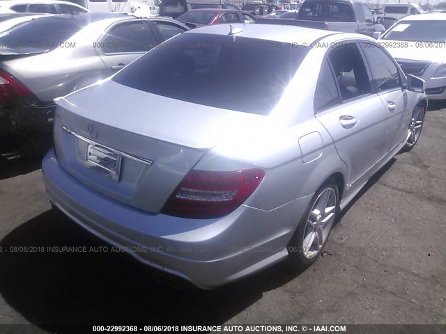 WDDGF5HB2CA716516 - 2012 MERCEDES-BENZ C 350 银色 照片 4