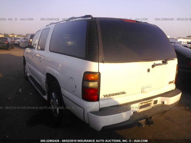 1GKFK66U44J276932 - 2004 GMC YUKON XL DENALI WHITE photo 3