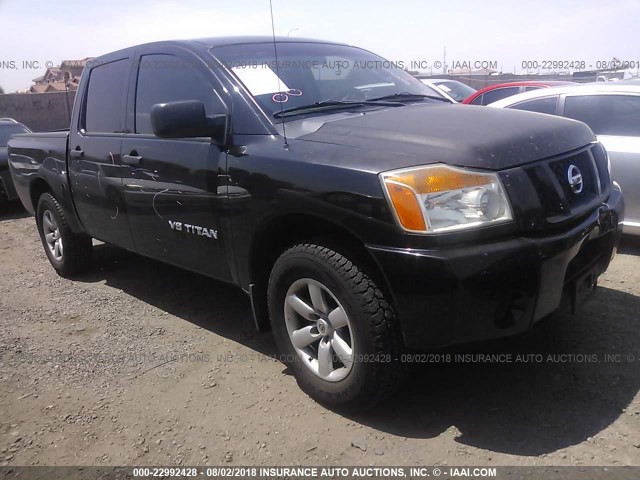 1N6AA0EK4AN323478 - 2010 NISSAN TITAN XE/SE/LE BLACK photo 1