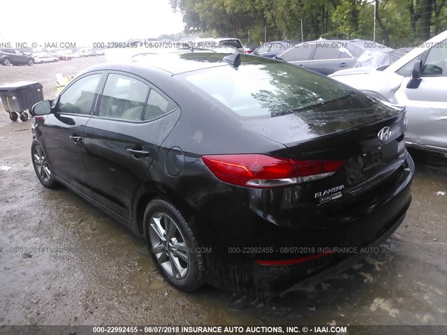 5NPD84LF9HH122937 - 2017 HYUNDAI ELANTRA SE/VALUE/LIMITED BLACK photo 3