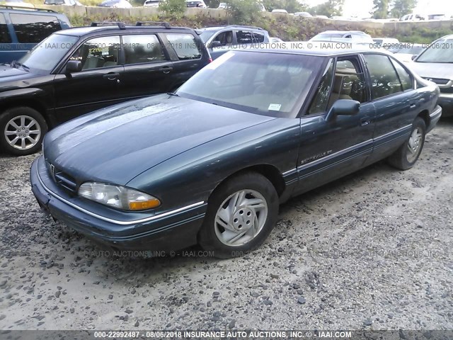 1G2HX53L3N1290466 - 1992 PONTIAC BONNEVILLE SE BLUE photo 2