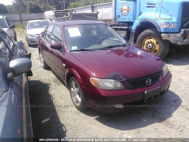 JM1BJ225521600469 - 2002 MAZDA PROTEGE DX/LX/ES RED photo 1