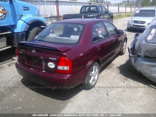 JM1BJ225521600469 - 2002 MAZDA PROTEGE DX/LX/ES RED photo 4