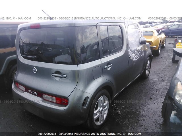 JN8AZ28R89T115065 - 2009 NISSAN CUBE S/SL GRAY photo 4