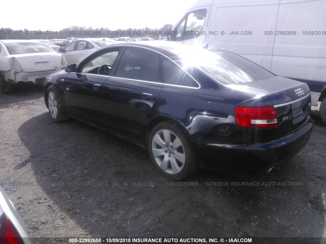 WAUDH94F77N155085 - 2007 AUDI A6 3.2 QUATTRO BLUE photo 3