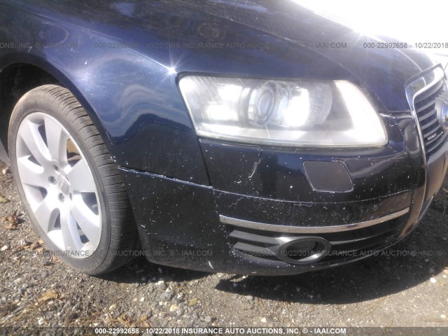 WAUDH94F77N155085 - 2007 AUDI A6 3.2 QUATTRO BLUE photo 6