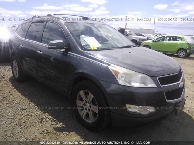 1GNLVGED4AS100652 - 2010 CHEVROLET TRAVERSE LT GRAY photo 1